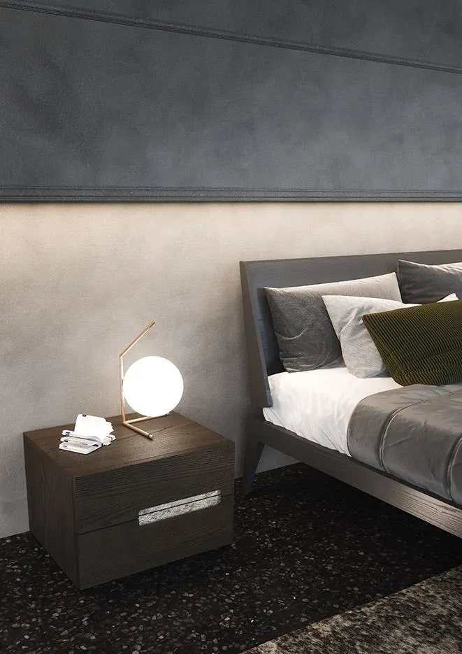 Letto Mercurio MobilGam con comodino a cassetti