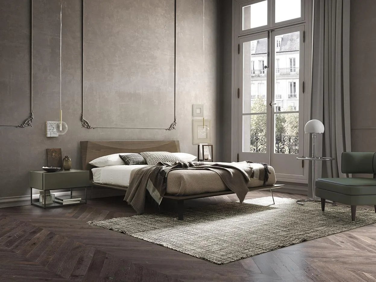 Letto Luna MobilGam con comò e finestre alte