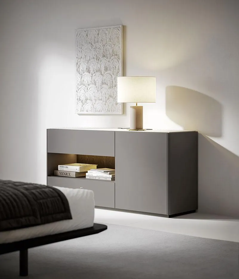 Comò Midas MobilGam con vano a giorno illuminato