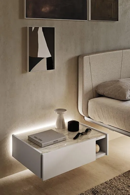 Comodino sospeso Smart MobilGam illuminato