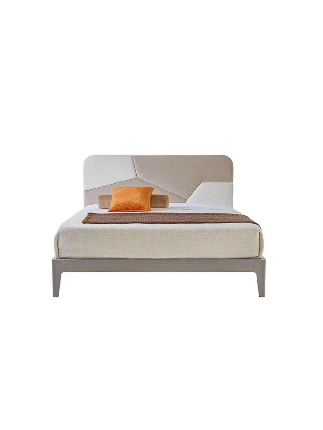 Letto Chloe Modo 10 su fondo bianco visto di tre quarti