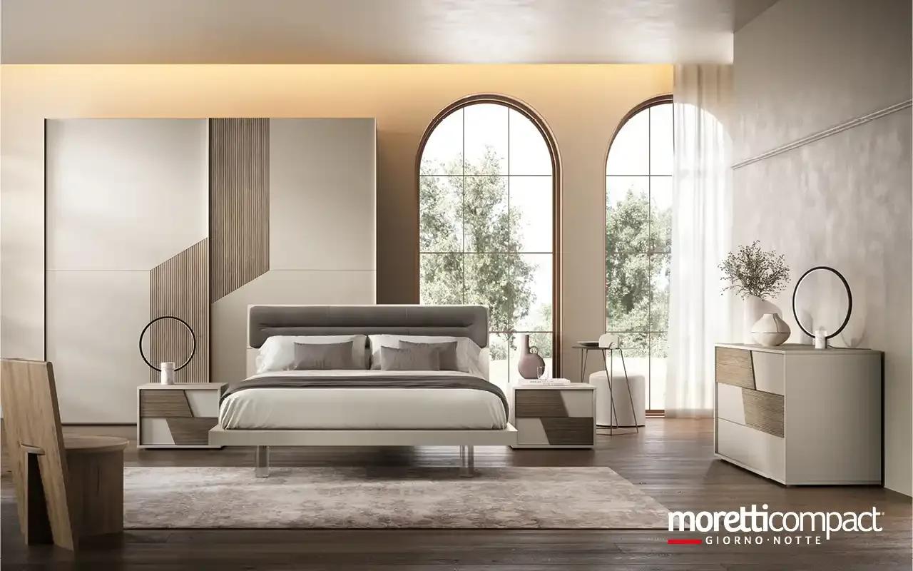 Camera da letto Gemma G12 Moretti Compact con letto Mix Pad e armadio