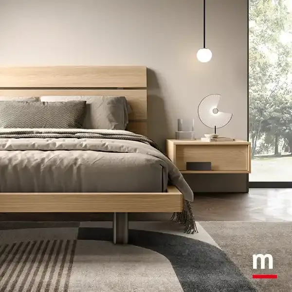 Letto Tree in rovere miele della camera Gemma G14 Moretti Compact