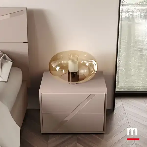Comodino Volturno L12 Moretti Compact con segno obliquo