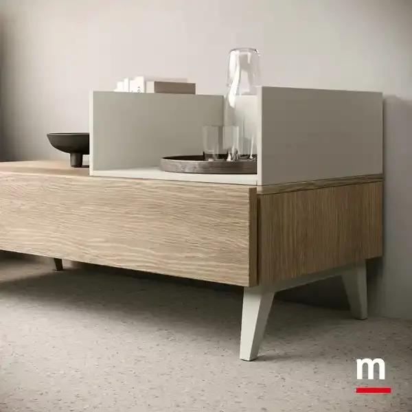 Comodino Modula M14 Moretti Compact su gambe