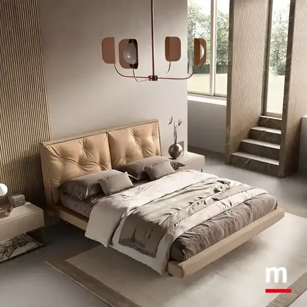 Letto Cross imbottito della camera Modula M16 Moretti Compact