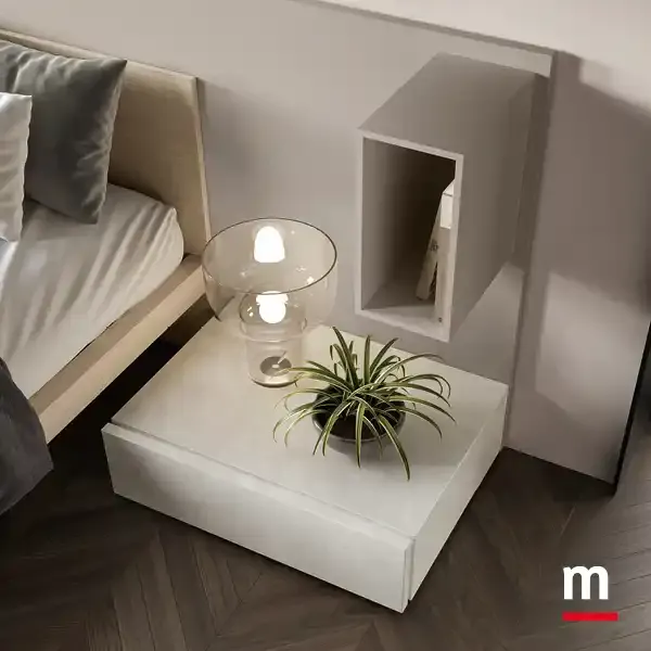 Comodino Modula M20 Moretti Compact con vano a giorno
