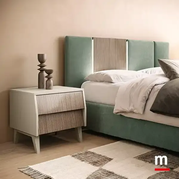 Comodino Aurora R13 Moretti Compact in rigatino