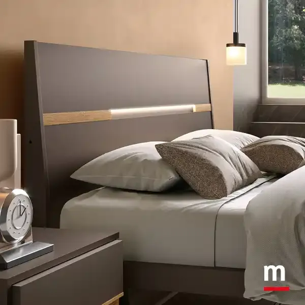 Letto Gleam cacao della camera Solano S13 Moretti Compact