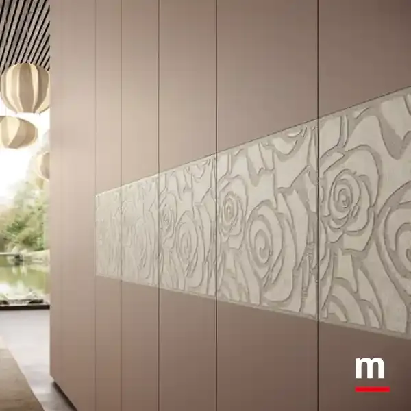 Fascia in malta a rose, armadio Zenith B362 Moretti Compact