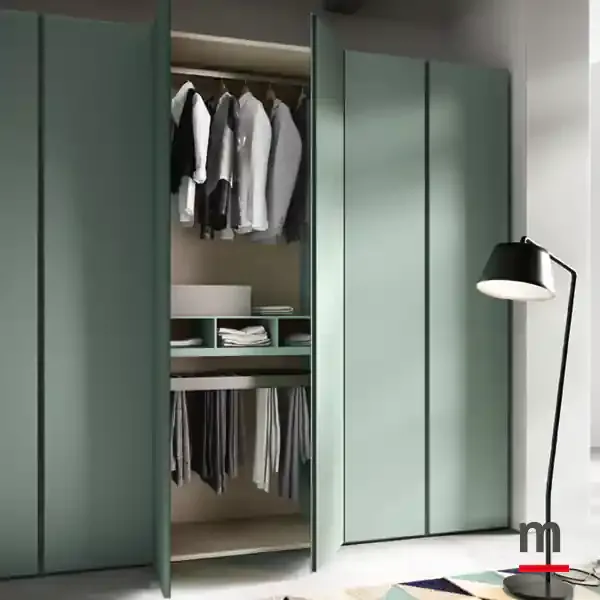 Armadio Zenith B363 Moretti Compact aperto con appendiabiti