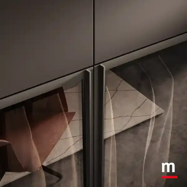 Maniglia integrata nel telaio, armadio Zenith B372 Moretti Compact