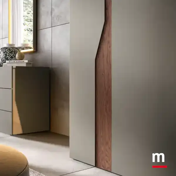 Inserto sagomato in rovere, armadio Zenith S156 Moretti Compact