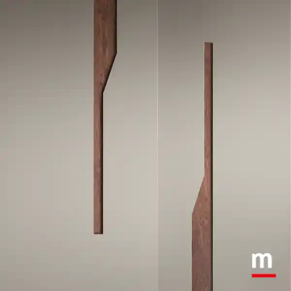 Ante pietra e rovere amaranto, armadio scorrevole Zenith S156 Moretti Compact