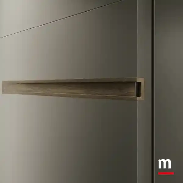 Maniglia a incasso in rovere, armadio Zenith S163 Moretti Compact