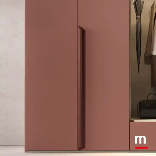 Armadio utility Zenith U455 Moretti Compact anta porpora con maniglia