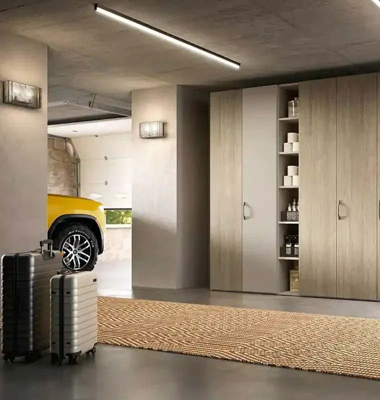 Armadio utility Zenith U466 Moretti Compact, armadio battente con modulo libreria