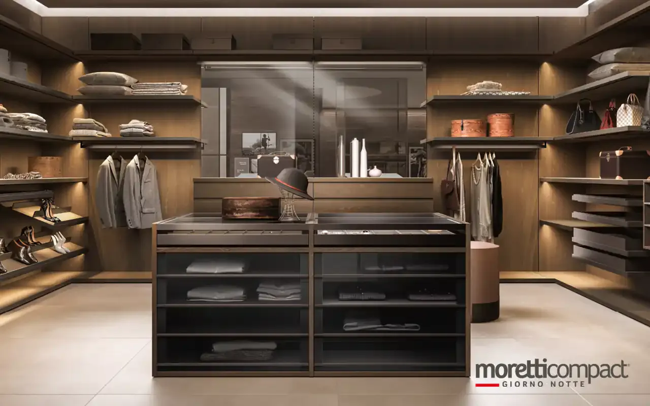 Isola Omnia I725 Moretti Compact doppia in rovere in cabina