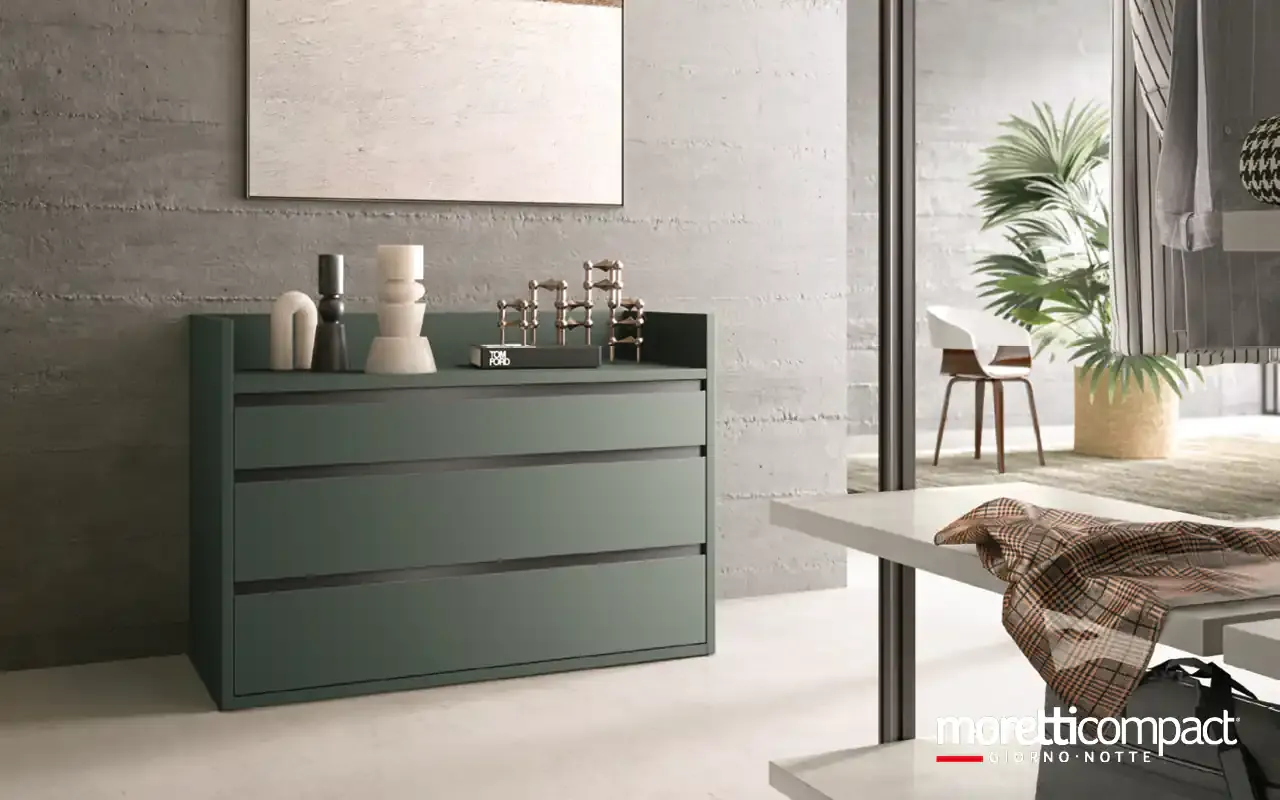 Isola Omnia I726 Moretti Compact muschio accanto alla parete