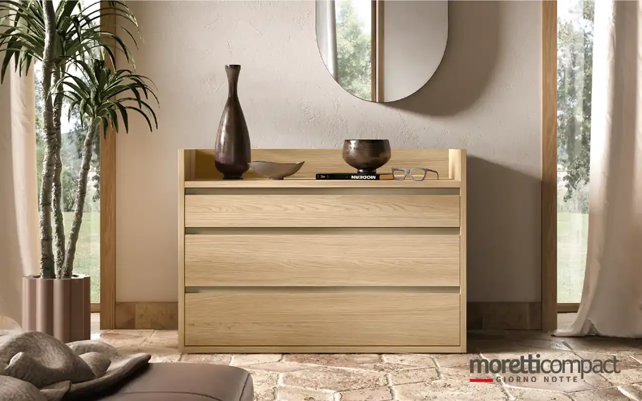 Isola Omnia I727 Moretti Compact in rovere miele a parete
