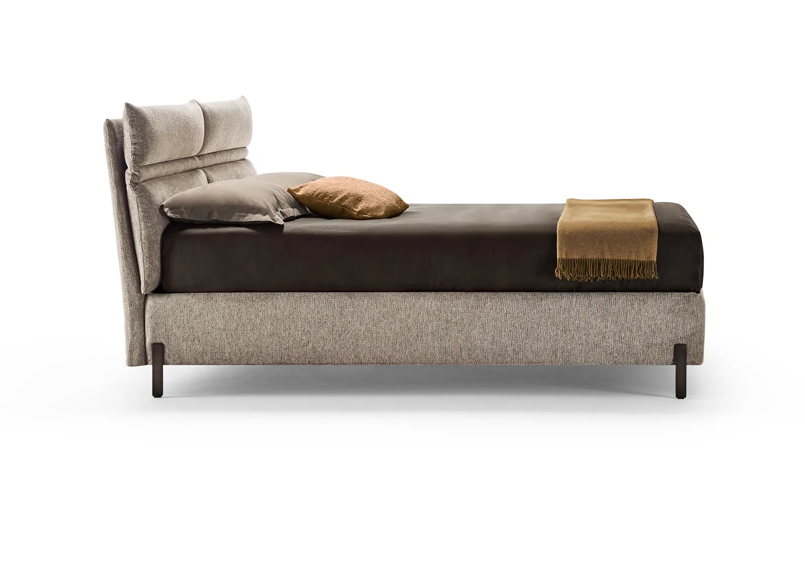Letto Linus Rosini con testata reclinata