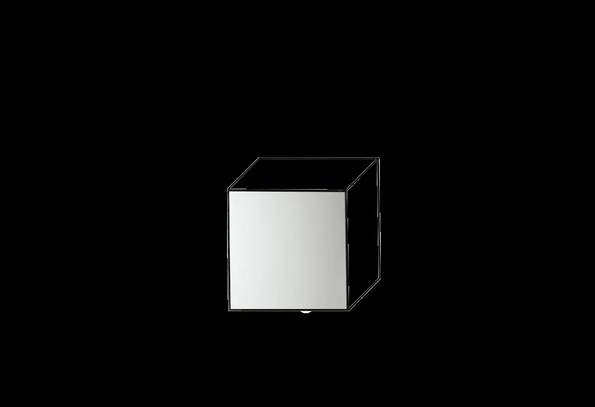 Specchio Sguardo quadrato Target Point su fondo nero