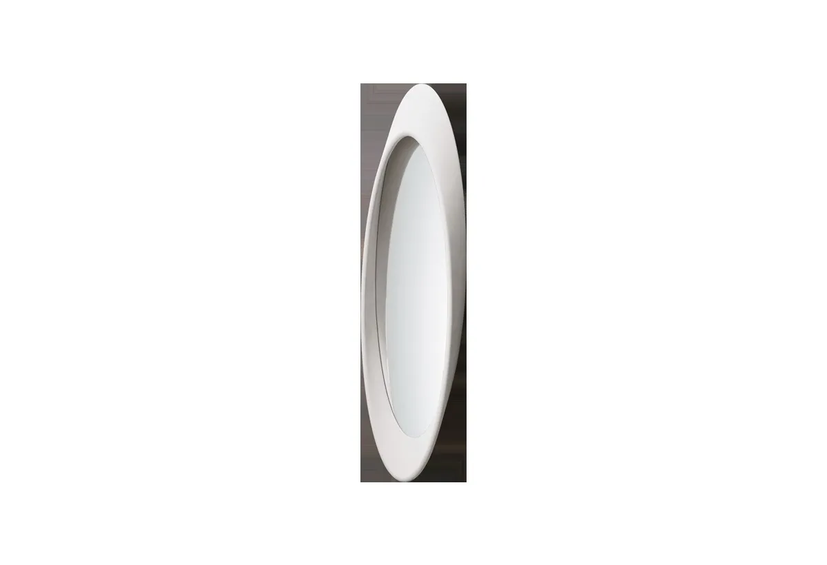 Specchiera Pleasure Target Point bianca su fondo bianco