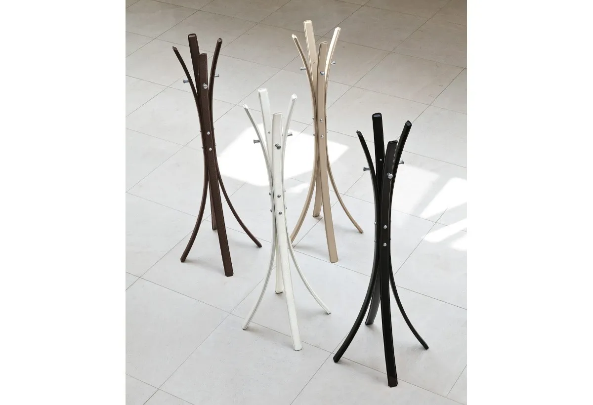 Appendiabiti Stick Target Point in testa di moro, corda e bianco
