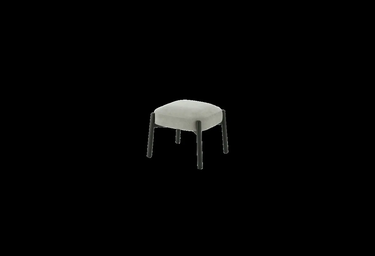 Pouf Kanto Target Point grigio su fondo nero