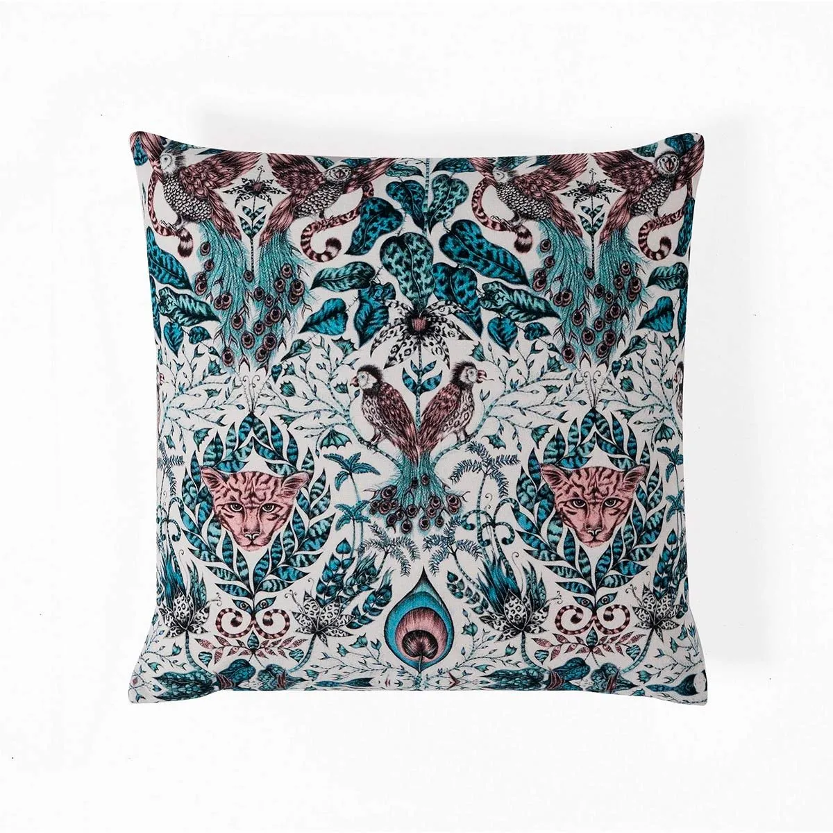Cuscino Raja 2 Tomasucci blu con stampa floreale
