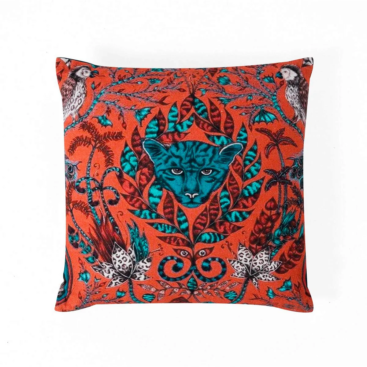 Cuscino Raja 1 Tomasucci corallo con tigre