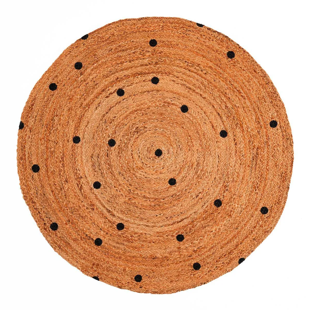 Tappeto rotondo Ste Tomasucci a pois neri