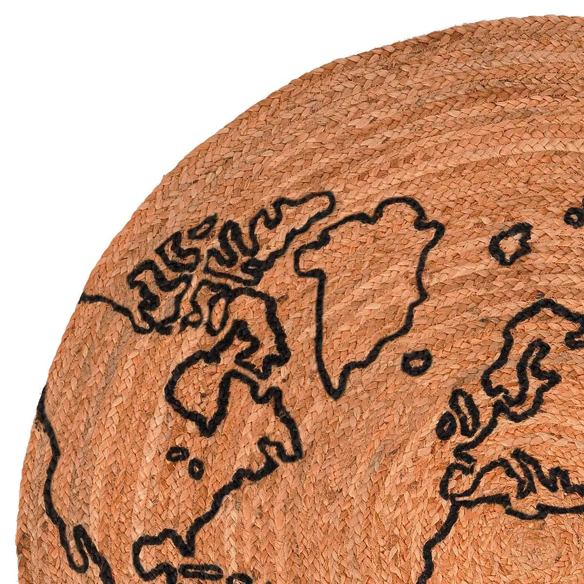 Dettaglio dei continenti del tappeto Geo