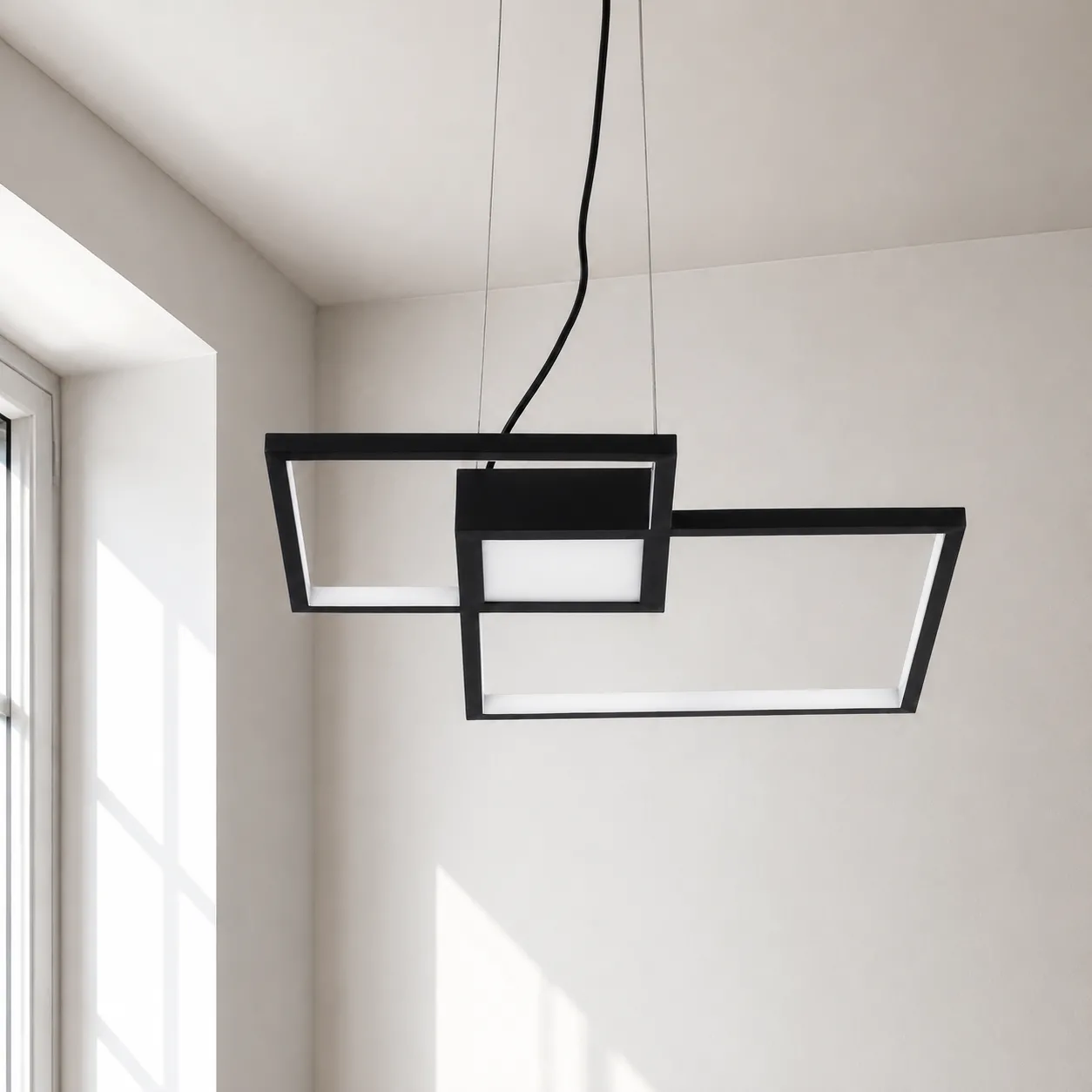 Lampadario Square Black Tomasucci ambientato