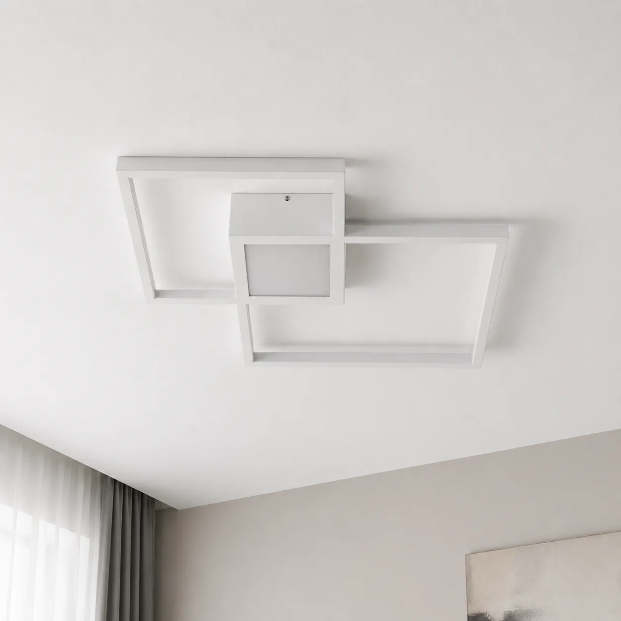 Plafoniera Square White Tomasucci a soffitto