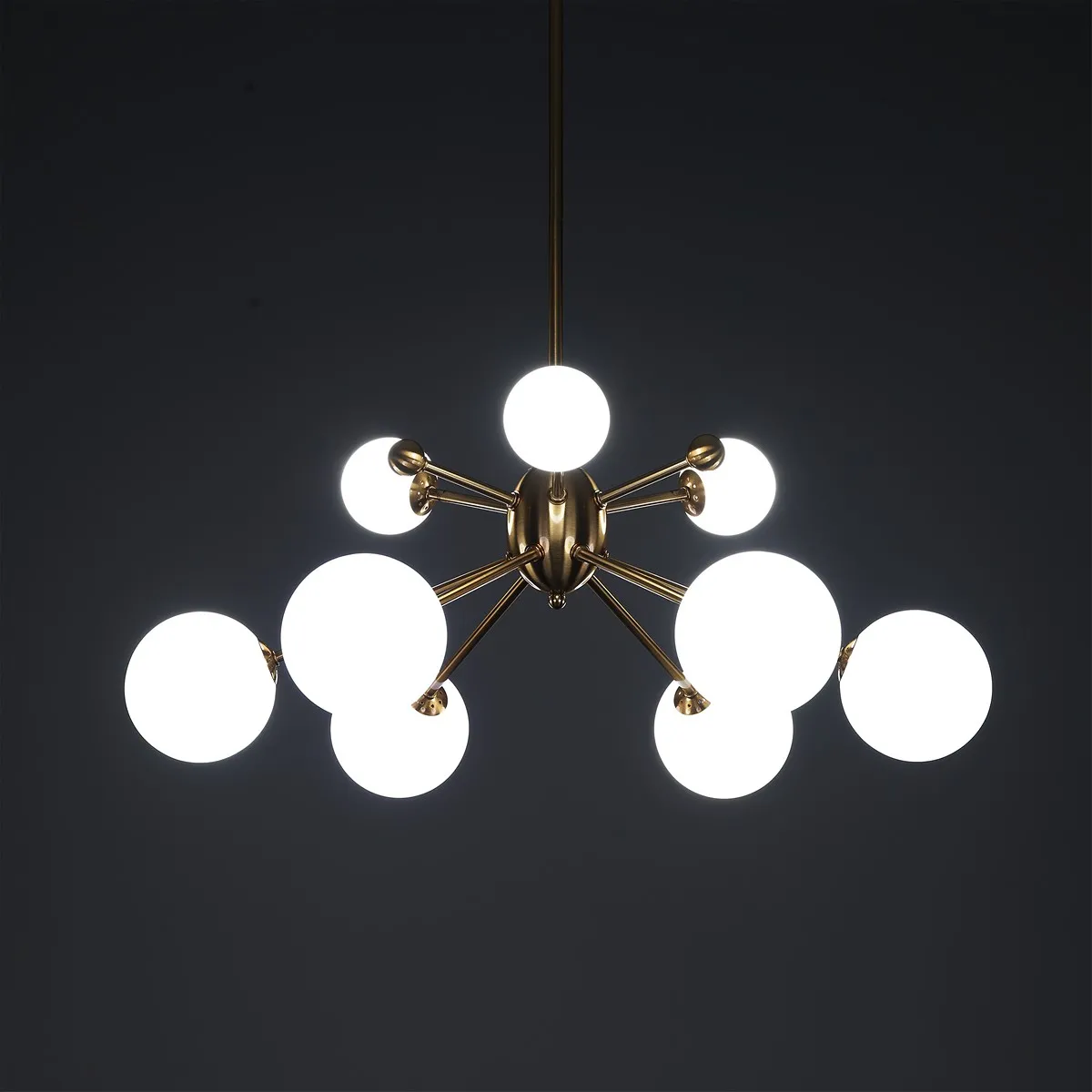 Lampadario Lucky Tomasucci acceso