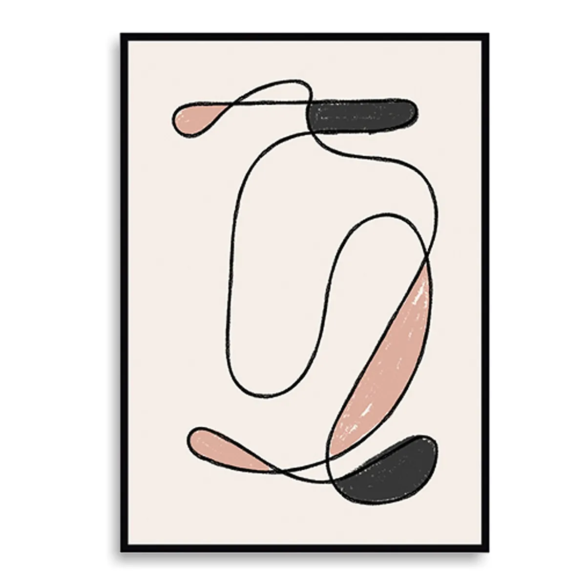 Quadro Woman Tomasucci con volto a linea continua