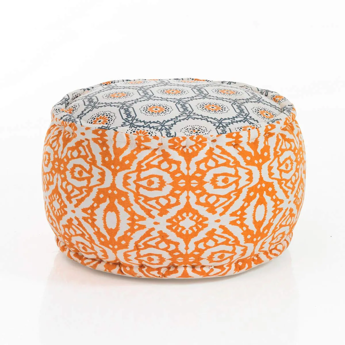 Pouf Miri Tomasucci arancio e grigio