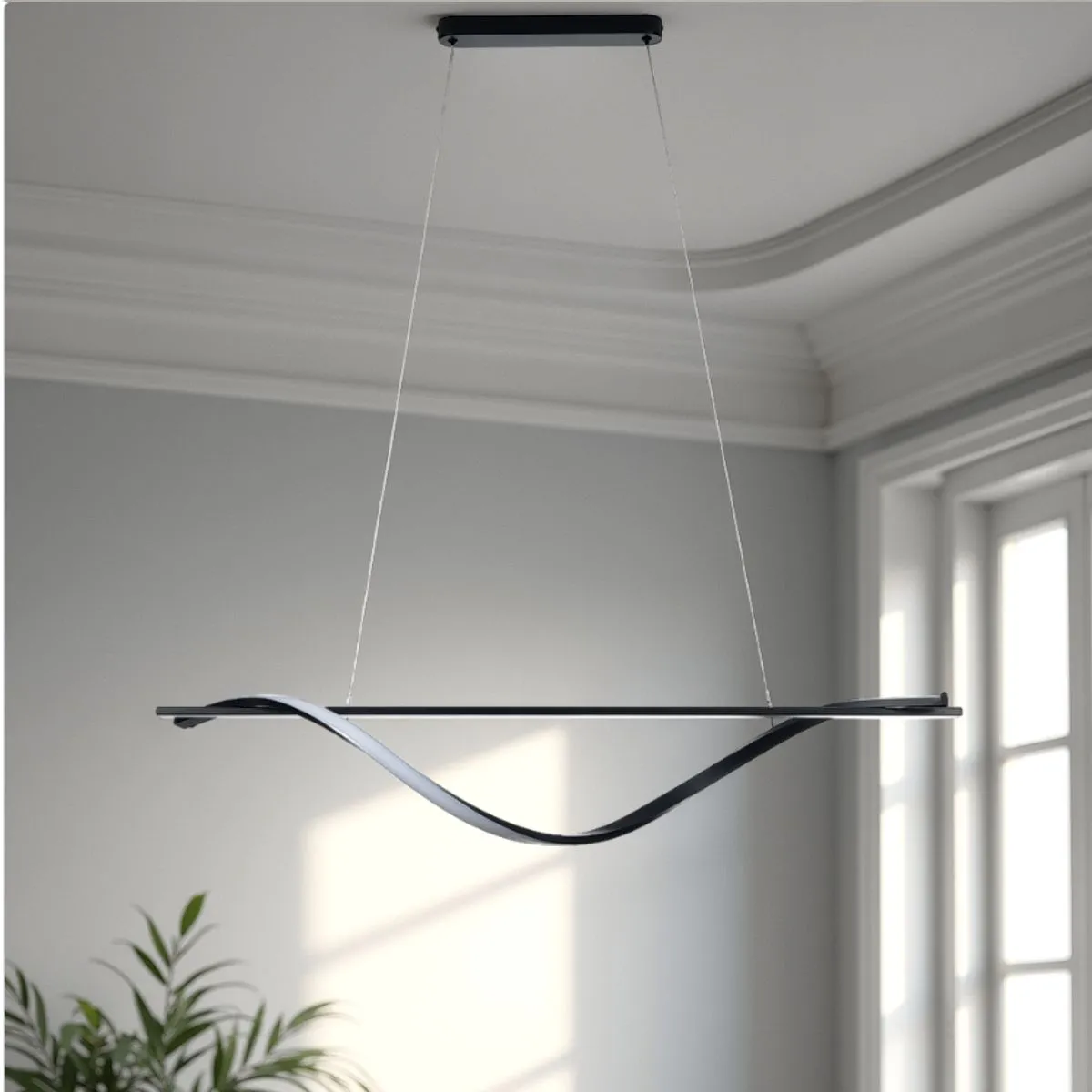 Lampadario Elika Tomasucci in una stanza