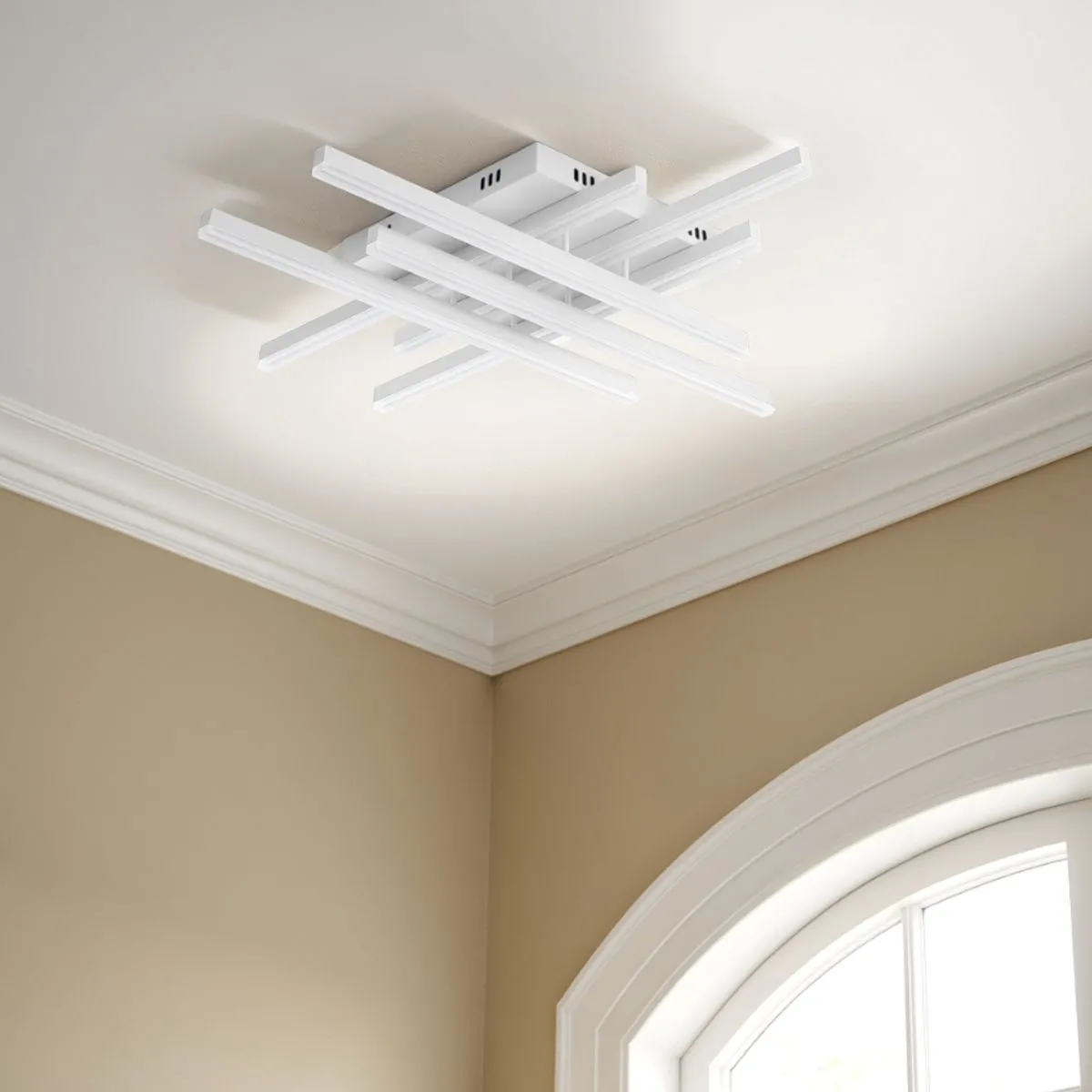 Plafoniera Shanghai Tomasucci bianca a soffitto