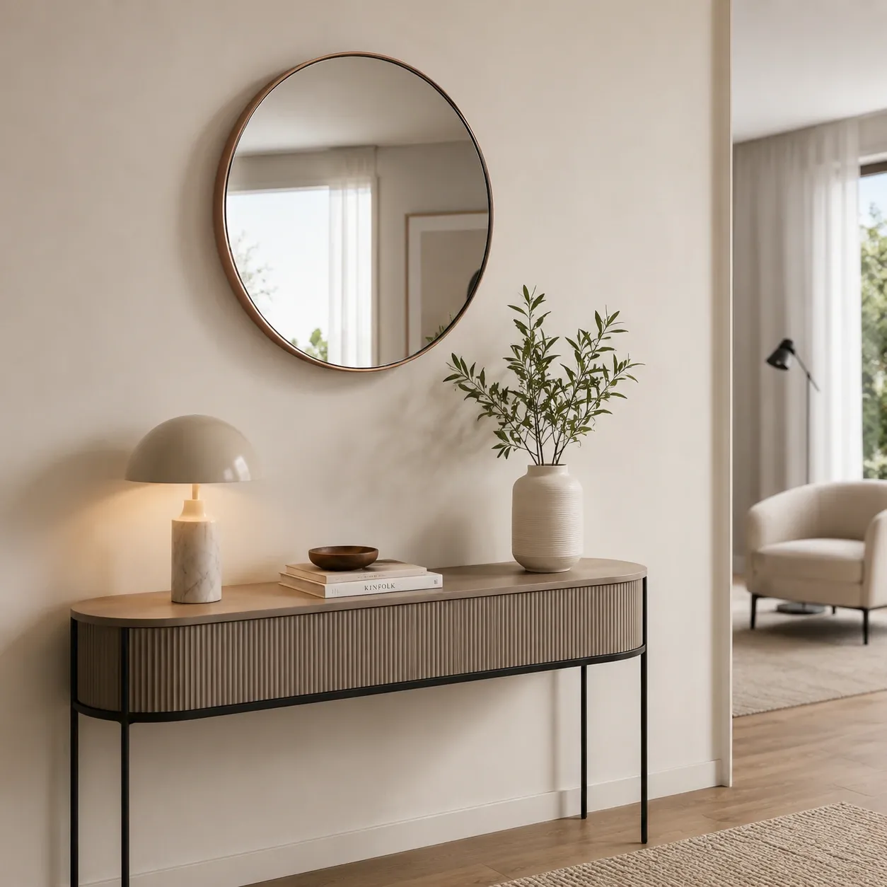 Specchio Fit-A Copper Tomasucci con cornice rame