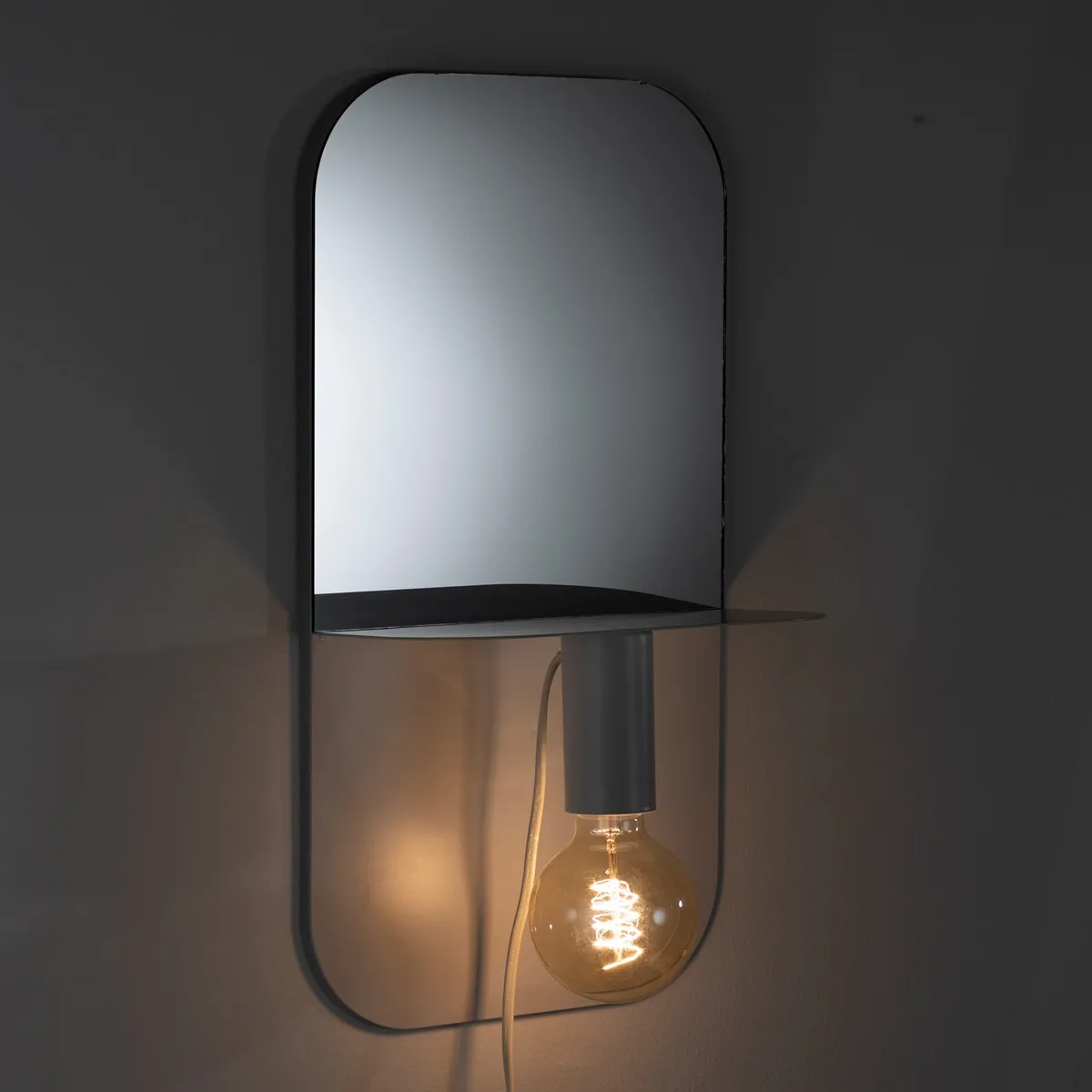 Magic Shelf Tomasucci con specchio vista di fronte