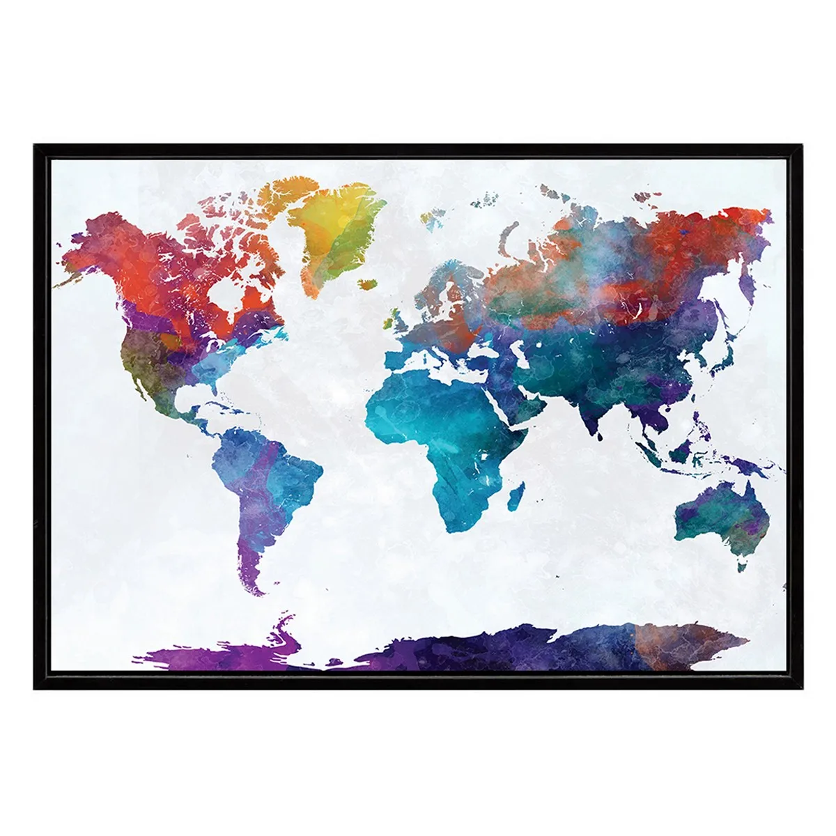 Quadro Colored Map Tomasucci con mappa del mondo colorata
