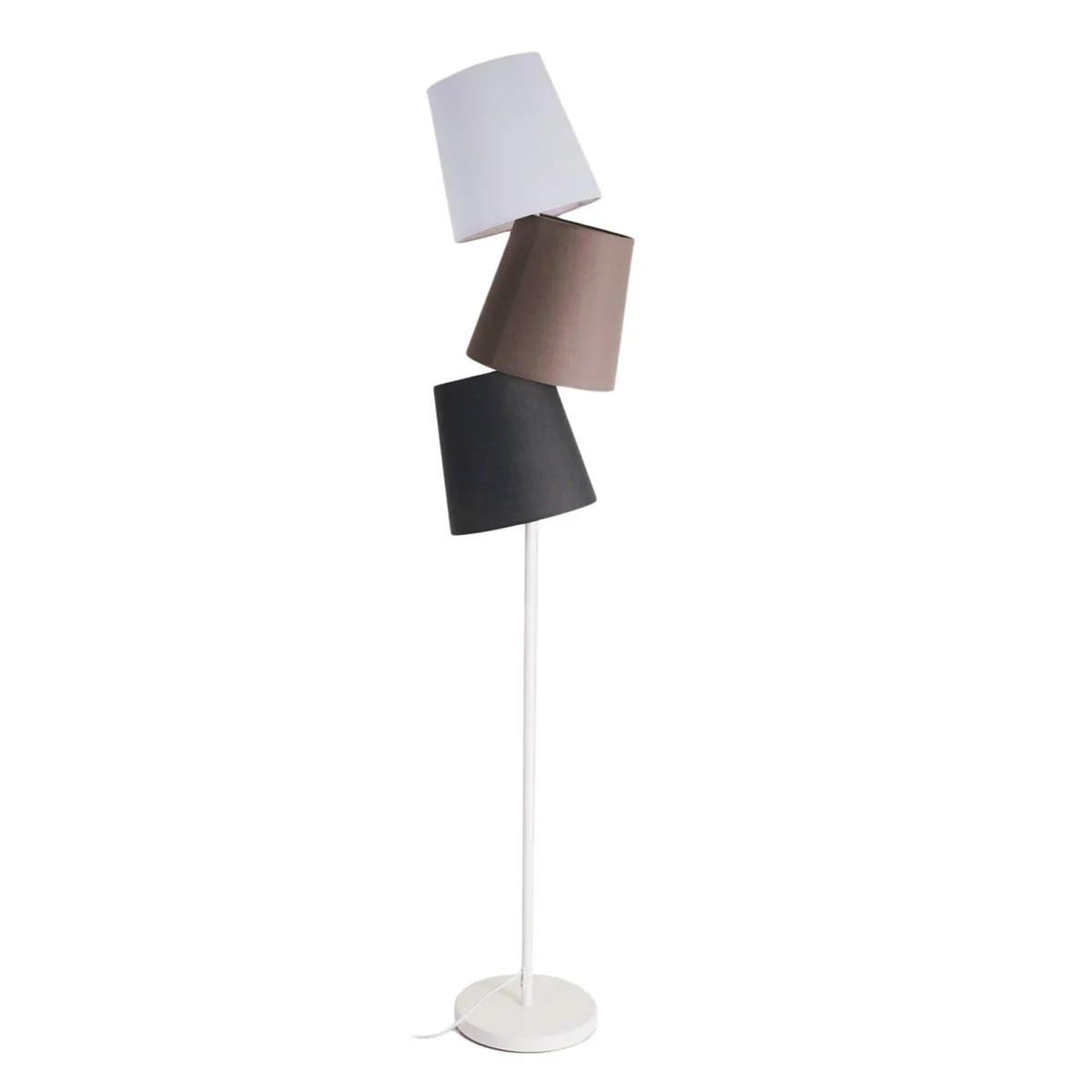Lampada Wry Tomasucci scontornata con stelo avorio