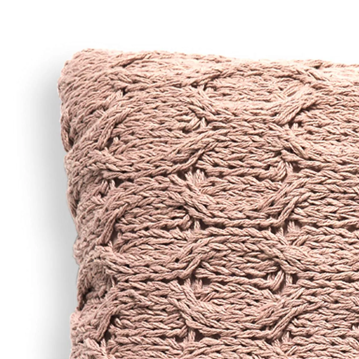 Dettaglio delle trecce del cuscino Braid Tomasucci