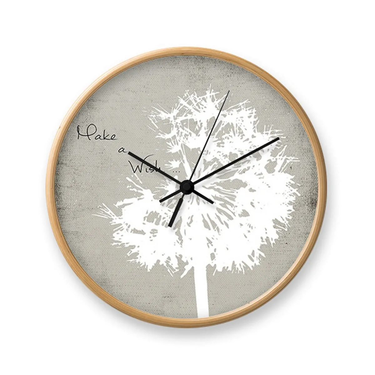 Orologio da parete Make a Wish Tomasucci con soffione e cornice rovere