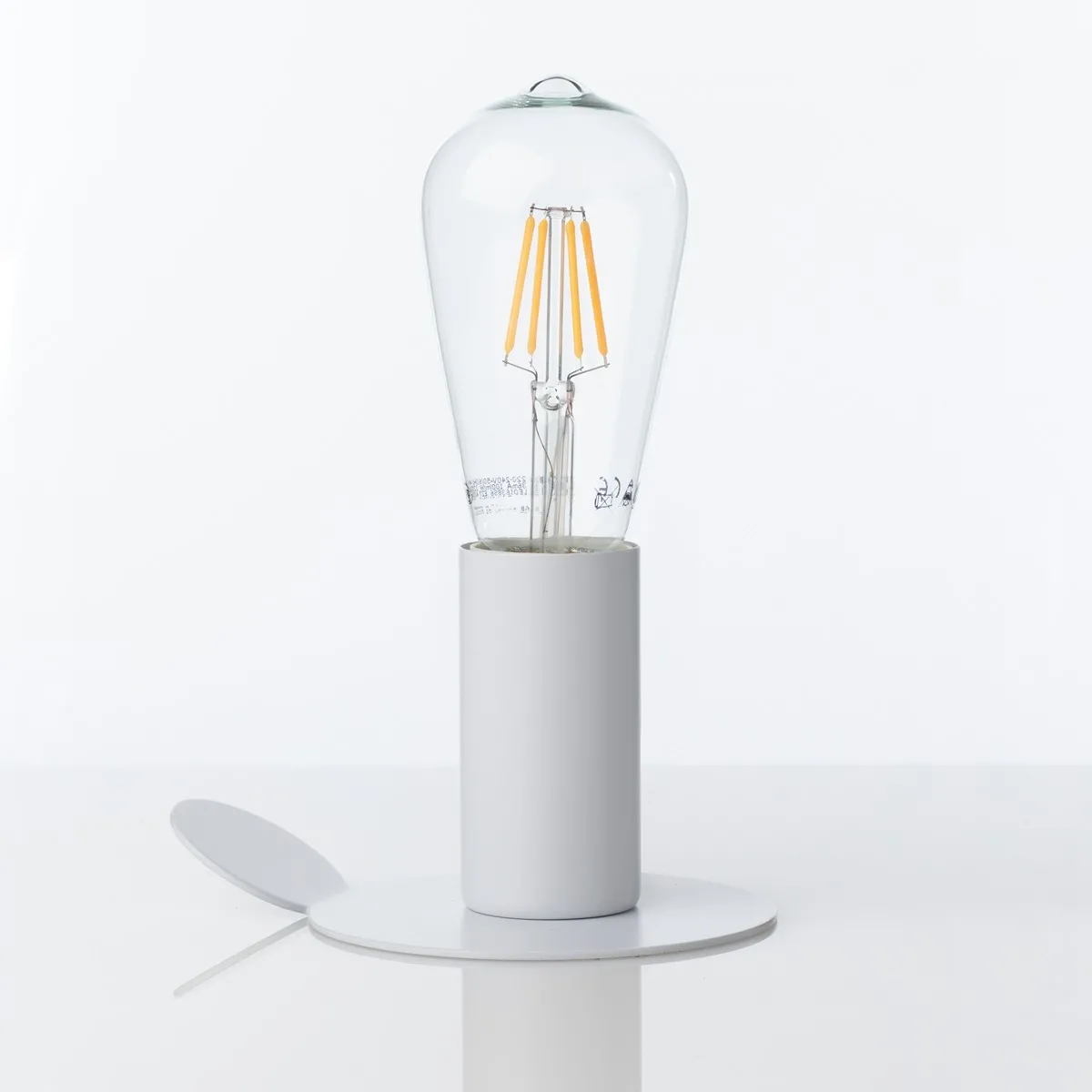 Lampada Magic Tomasucci in metallo bianco opaco scontornata
