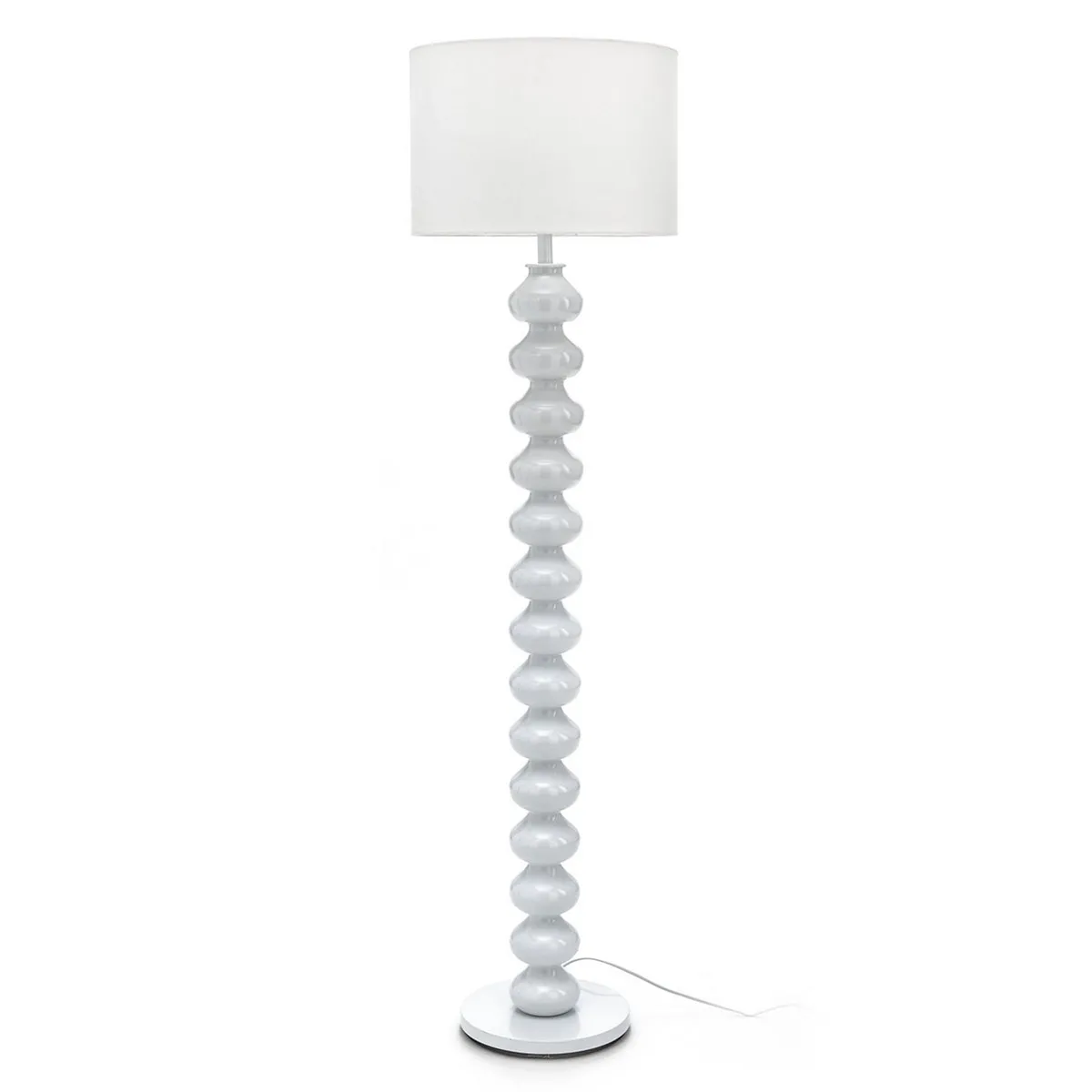 Lampada Vanity Tomasucci scontornata con paralume in tessuto