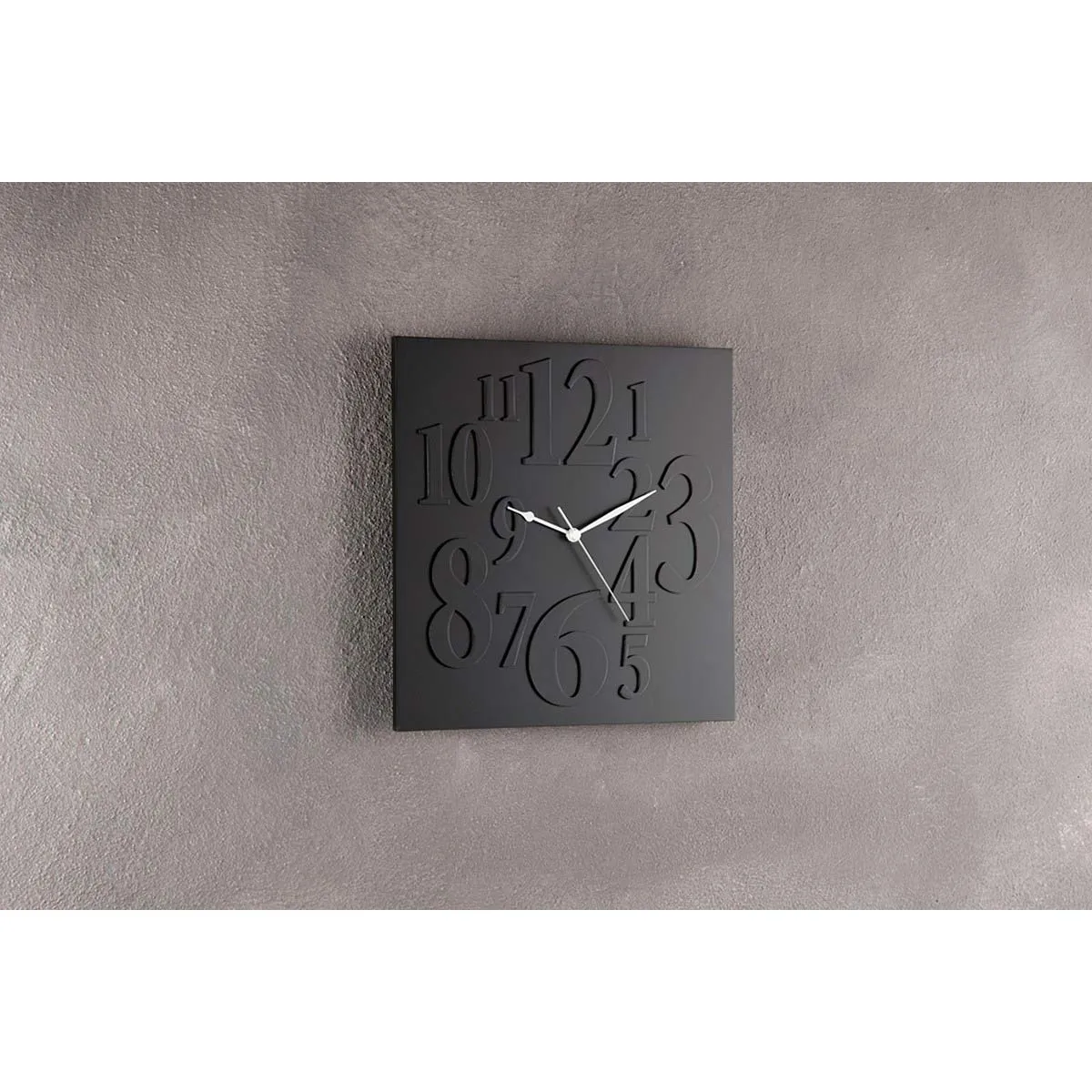 Orologio da muro Mix Black Tomasucci laccato nero opaco