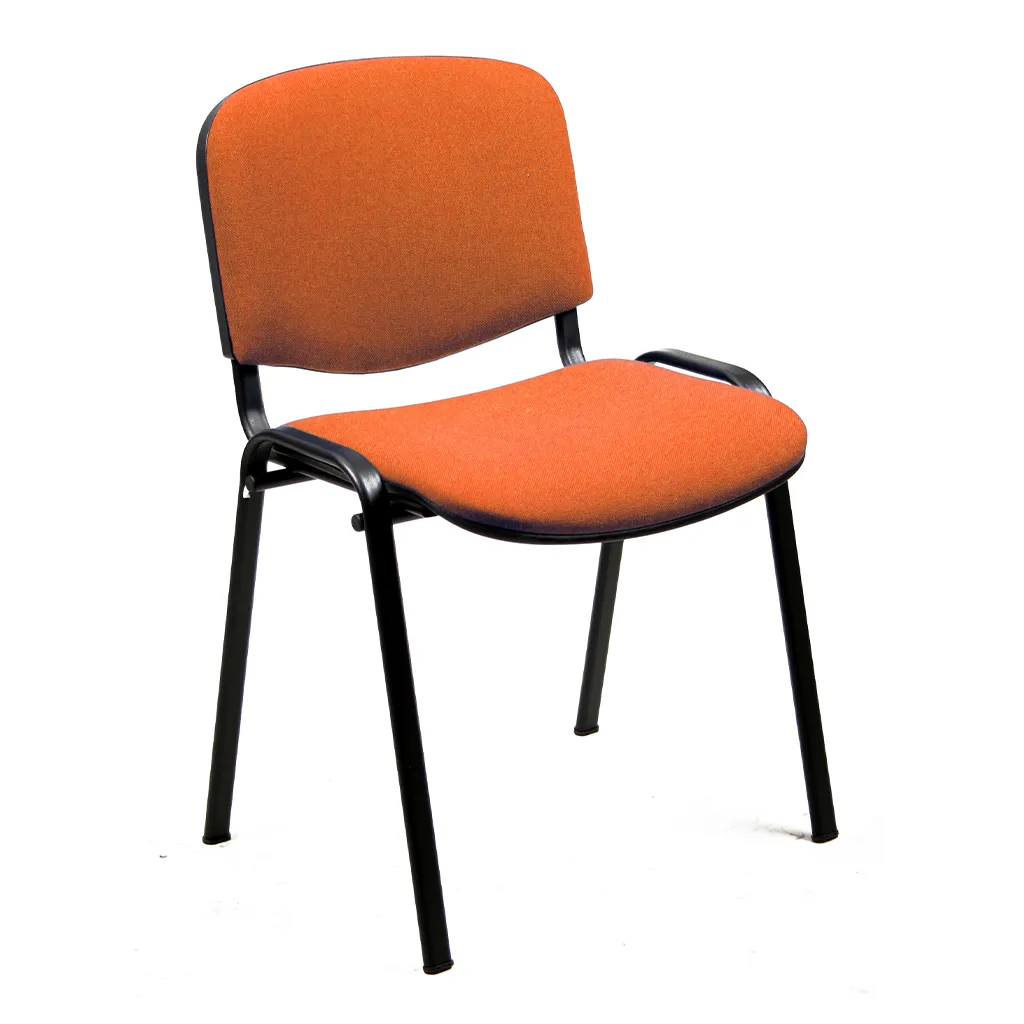 Sedia Dado Unisit imbottita arancione a quattro gambe